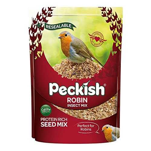 Image of Peckish Robin Bird Seed and Insect Mix, 1 kg,brown