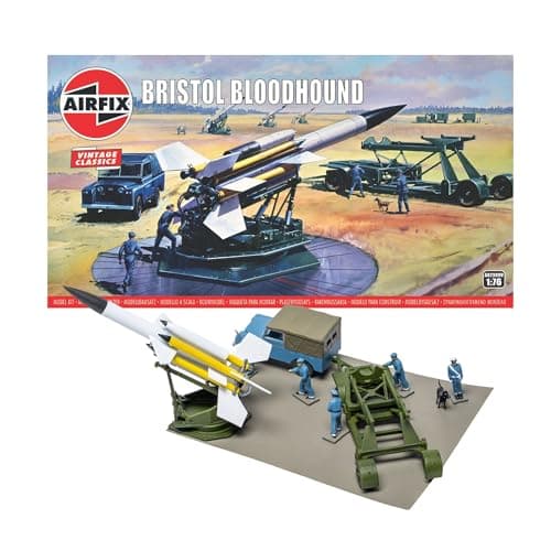 Image of Airfix A02309V Bristol Bloodhound Military Aircraft Vintage Classics Model Making Kit, Multi-Colour