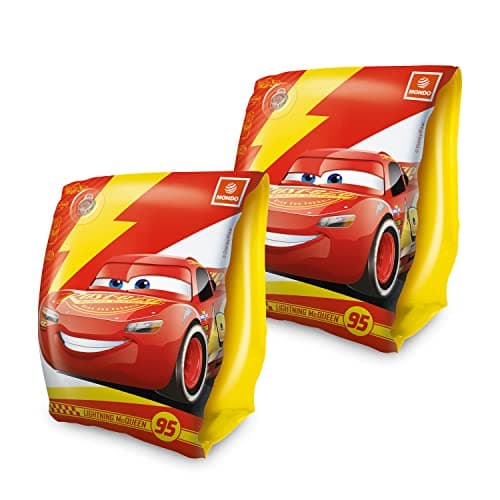 Image of Mondo Toys Disney Cars Arm Bands – Inflatable Kids’ Swim Armbands for Ages 2–6 (6–20 kg) – PVC Safety Floaties – 16926