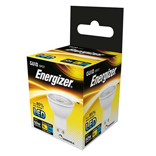 Image of Energizer Dimmable Traditional LED Energy Saving Lightbulb, GU10, 5.5 W, Cool White