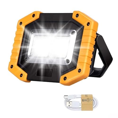 Image of Edasion 30W LED Work Light Rechargeable COB Battery Floodlight Super Bright 2000LM Portable Outdoor Security Flood Light USB Lamp Waterproof for Camping Garage Hiking Fishing Garden