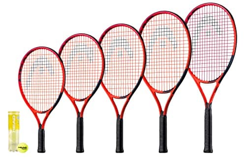 Image of HEAD Radical Junior Tennis Racket, inc Protective Head Cover & 3 Tennis Balls (Available in 19", 21", 23", 25" & 26") (19")