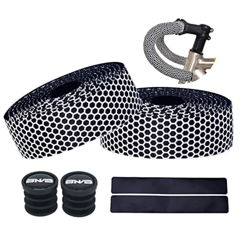 Image of PLATTBK Road Bike Handlebar Tapes Breathable Non-Slip Shock-Absorbent Bicycle Bar Tape,White