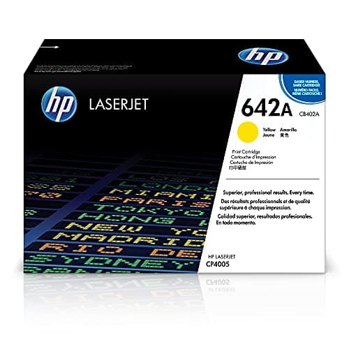Image of HP CB402A 642A Original LaserJet Toner Cartridge, Yellow, Pack of 1