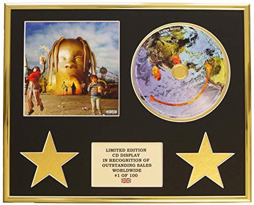 Image of Limited Edition Cd Display / Travis Scott / ASTROWORLD / Wall Plaque / Living Room / Music / Framed