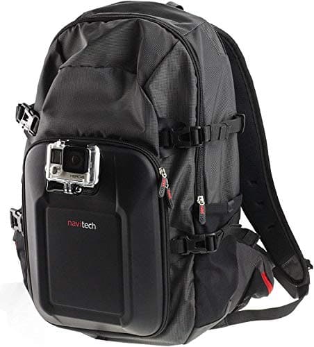 Image of Navitech Action Camera Backpack & 8-in-1 Accessory Combo Kit With Integrated Chest Strap - Compatible With Insta360 ONE R Twin Edition 4K Action Camera