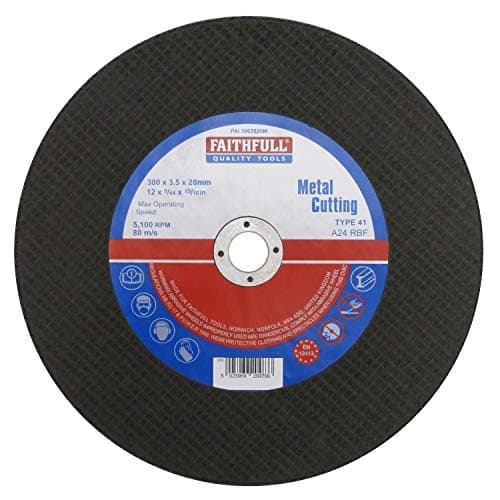 Image of Faithfull FAI3003520M Metal Cutting Disc 300mm x 3.5 x 20