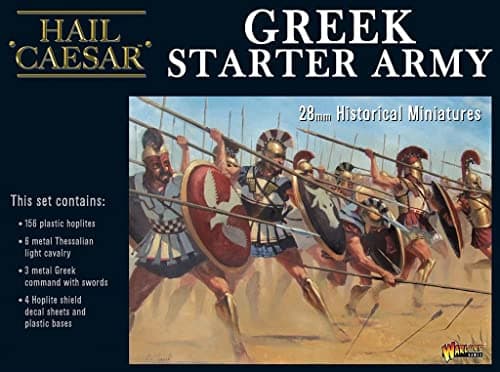 Image of Warlord Games Greek Starter Army - 28mm Scale Plastic Miniatures for Hail Caesar Highly Detailed Ancient Miniatures for Table-top Wargaming