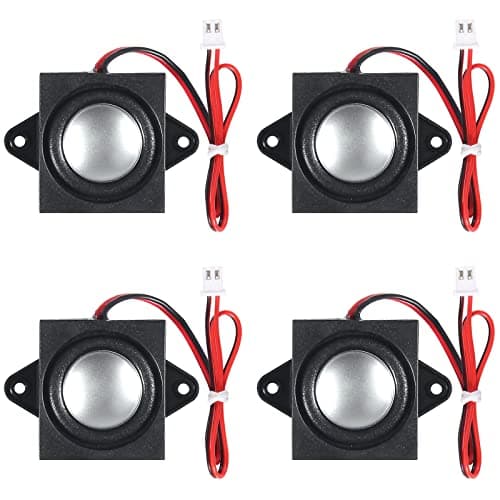Image of DWEII 4 PCS Speaker 3 Watt 8 Ohm Mini Speaker 8ohm 3w Loundspeaker Micro for Arduino with JST-PH2.0 Interface for Small Electronic Projects Advertising Machines LCD TV Monitors
