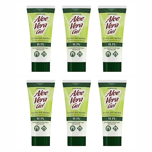 Image of Optima Natural Aloe Vera Gel 500ml Pump | 99.9% Pure | Certified Organic & Vegan | Bio Active Treatment | Cools & Restores Rough Dry Skin (600ml)