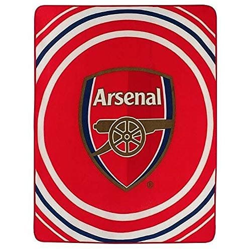 Image of Arsenal FC Pulse Design Fleece Blanket (One Size) (Red)