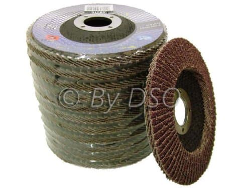 Image of Toolzone Trade Quality 115mm - 4 1/2"" inch 80 Grit Sanding Flap Disc (10 pack) AB011
