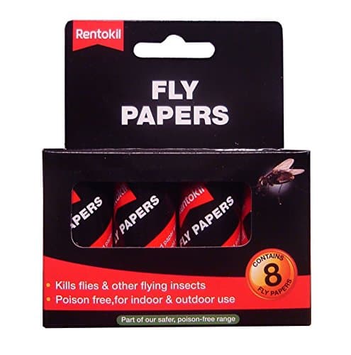 Image of Rentokil FF89 Pesticide Free Fly Paper (Pack of 24)
