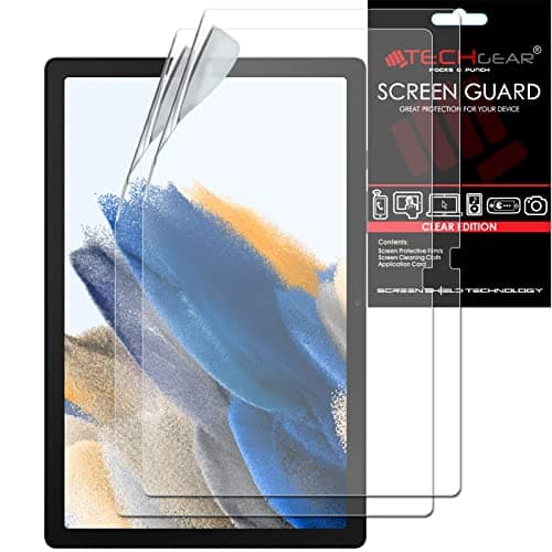 Image of TECHGEAR 2 Pack Galaxy Tab A8 10.5" Screen Protectors (SM-X200 / SM-X205), Ultra CLEAR Screen Protector Guard Cover Designed for Samsung Galaxy Tab A8 10.5" 2022