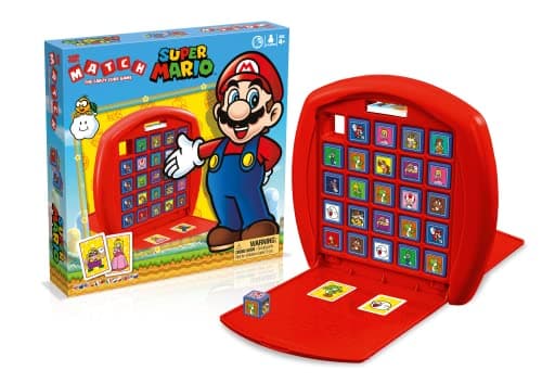 Image of Top Trumps Super Mario Match The Crazy Cube Game, Play with 15 of your favourite characters including Mario, Luigi and Princess Peach, travel board game, gift and toy for Boys and Girls Aged 4 plus