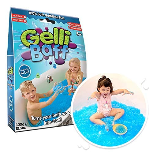 Image of ZIMPLI - Gelli Baff Blue, 1 Bath or 6 Play Uses, Turns water into thick, colourful goo, Kids Bath Toy, Pocket Money Gift, Christmas Stocking Filler