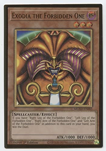 Image of YU-GI-OH! Exodia The Forbidden One - MGED-EN005 - Premium Gold Rare - 1st Edition - Collectible Card - 1 Card