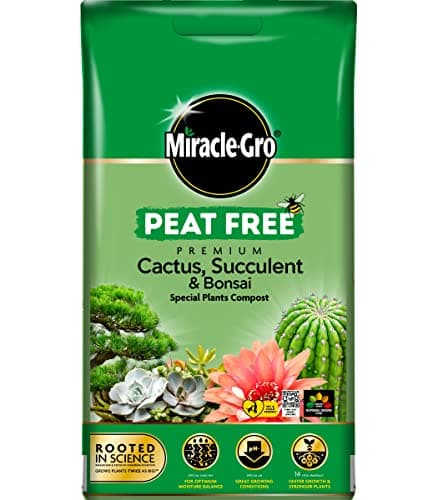 Image of 10L Cactus, Succulent & Bonsai Premium Compost, Peat Free, Fertiliser Mix for Healthy Growth, Ideal for Indoor and Outdoor Plants