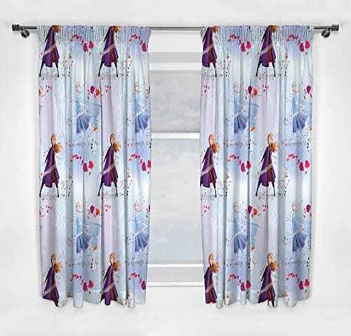 Image of Frozen 2 Official Disney Curtains | Anna & Elsa Design Children’s Bedroom Curtains | perfect For Any Children’s Bedroom (54 Inch)