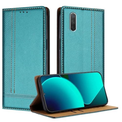 Image of Mo-Beauty for Xiaomi mi CC9e / mi A3 Case, Leather Flip Wallet Cover Compatible with Xiaomi A3 with [Card Slots] [Kickstand] [Magnetic] (Green)