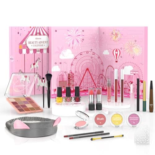 Image of Beauty Advent Calendar 2025 with Exquisite Cosmetics 24 Pieces Best Gift Beauty Products for Girls Women Teenagers for Varied Pampering and Stylish Advent Season Festival