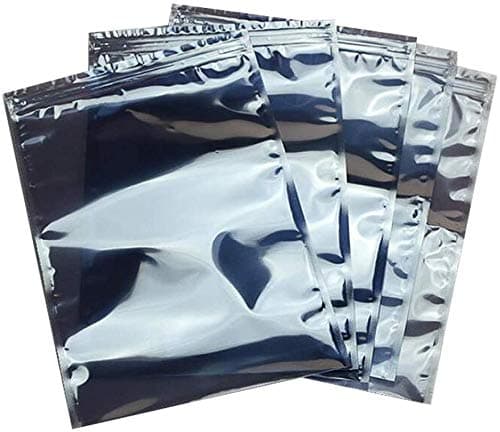 Image of esd bags,10pcs Premium Anti-Static Resealable Bags 15 X 20 cm 5.9''x7.9" Plastic Static Free Bag for Motherboard 2.5in 3.5in hard drives SSD HDD ddr3 Ram Computer Electronic Components harddrive bags