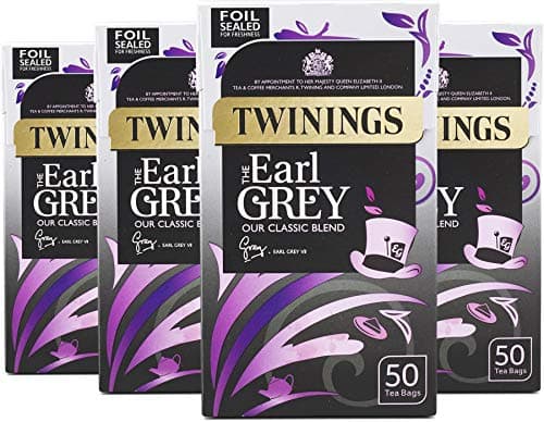Image of Twinings Earl Grey Tea 200 Bags (Multipack of 4 x 50 Tea Bags)
