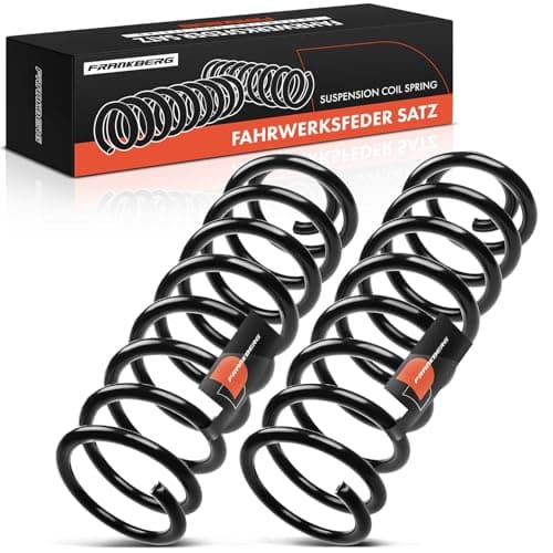 Image of Frankberg 2x Coil Spring Front axle Compatible with E-Klasse W211 S211 2002-2009 Replace# A2113210504