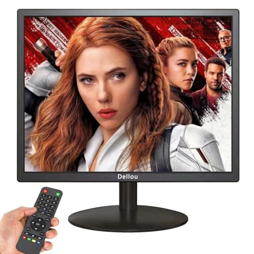 Image of Eoulyee 17 inch Multifunctional Surveillance LCD Monitor Security Camera Monitors CCTV Display HDMI, AV, BNC, VGA, USB Input Terminals 1280x1024 Full HD PC Small Monitor