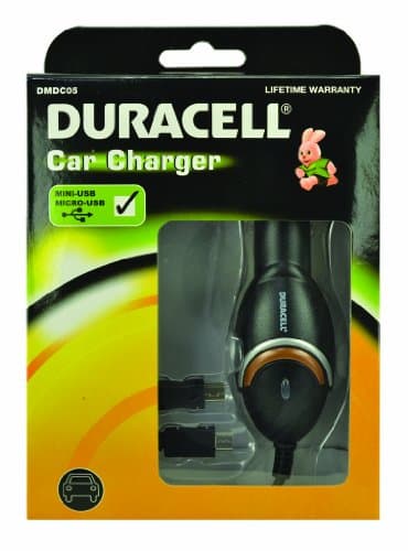Image of Duracell In-Car Charger for Mini and Micro USB Mobile Smartphones