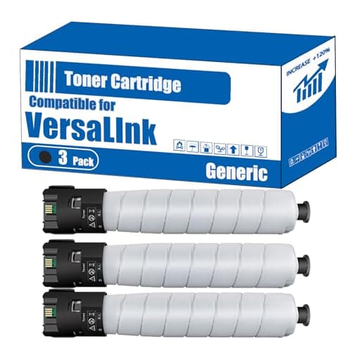 Image of Compatible for Xerox VersaLInk C8000DT Toner Cartridge VersaLInk C8000DT VersaLInk C8000W Printers, High Yield 20900 Pages, Accurate Imaging Rich Colors (3 Pack Black)