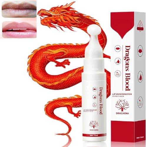 Image of Dragons Blood Lip Rejuvenation Bubble Mask,Dragons Blood Lip Masks,Lip Masks for Dry Lips,Hydrating Lip Mask,Lip Scrubs Exfoliator & Moisturizer (1 Pcs)