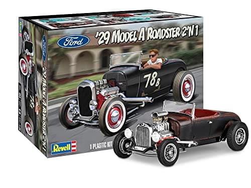 Image of Revell Monogram 14463-1929 Ford Model A Roadster - 1:25 Scale - Unbuilt/Unpainted Plastic Model Kit