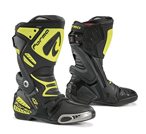 Image of Forma FORV220-997838 Ice Pro Motorcycle Boots CE Approved, Black/Neon Yellow, 43