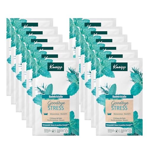 Image of Kneipp Goodbye Stress Bath Crystals Multipack Watermint & Rosemary 12 x 60 g