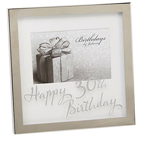 Image of 30th Birthday Mirror Print Photo Frame 4'' x 6''