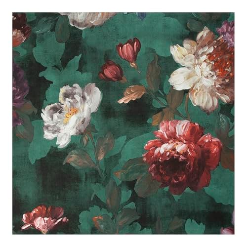 Image of Superfresco Easy Isabelle Teal Floral Wallpaper | Paste The Wall | Teal Floral | Eco-Friendly