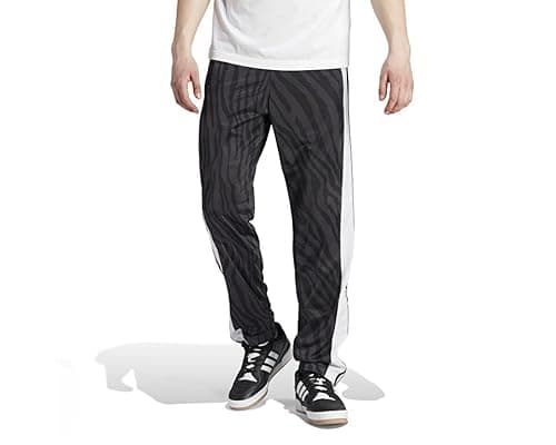Image of adidas Originals Adibreak track pants in black animal print