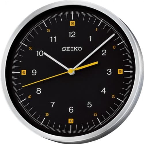 Image of Seiko QXA566J Wall Clock, Black Dial
