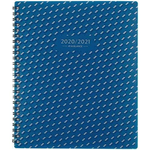 Image of Academic Planner 2020-2021, AT-A-GLANCE Monthly Planner, 7" x 8-3/4", Medium, Elevation, Blue (75127P20)