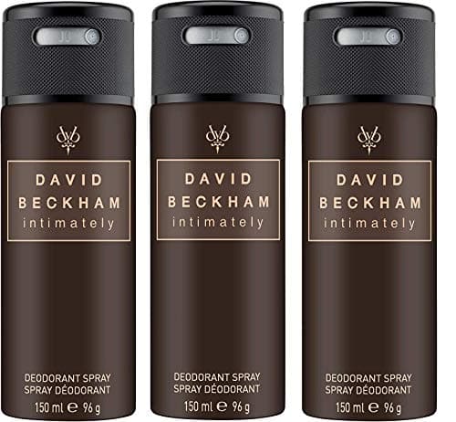 Image of David Beckham Intimately Beckham Deodorant Anti-Perspirant Body Spray for Men, 150 ml 3 Pack