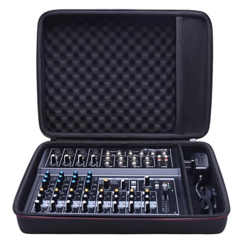 Image of LTGEM Hard Case for Mackie Mix12FX 12-Channel Compact Mixer, Travel Protective Carrying Storage Bag