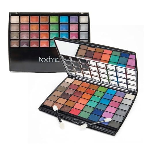 Image of Technic 48 Eyes Eyeshadow Palette – Highly Pigmented Matte & Shimmer Shades with Mirror - Makeup Gift