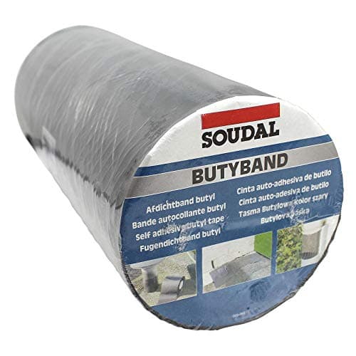 Image of 300mm x 10m Butyband Lead Flashing Tape Butyl Rubber Roof Sealing Repair Band Soudal