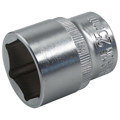 Image of Faithfull SOC1225 25mm Hexagon Socket Chrome Vanadium Steel 1/2-inch Drive , Silver , Pack of 1