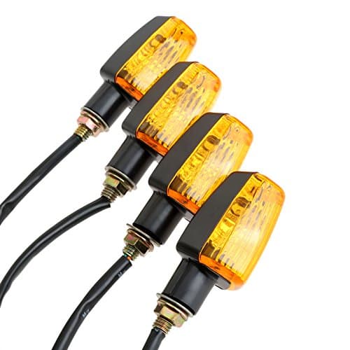 Image of MUXSAM Turn Signals Light 4Pcs Turning Indicators Universal 12V Bulbs for Motorcycle Motorbike Scooter Quad Cruiser Off Road Mini Turn Signals Lamp Yellow
