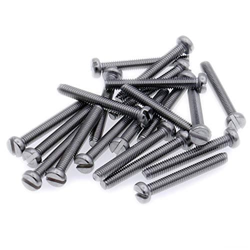 Image of M2 (2mm x 30mm) Slot Cheese Machine Screw (Bolt) - Stainless Steel (A2) (Pack of 20)
