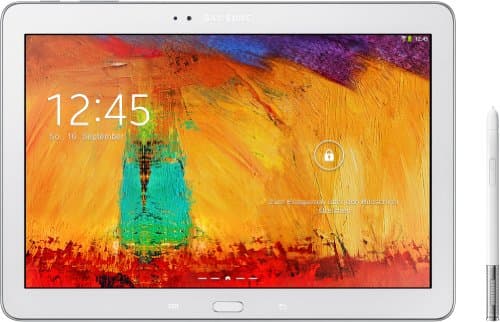 Image of Samsung Galaxy Note 10.1 2014 Tablet, 1.9 GHz + 1.3 GHz Quad, Flash, microSD, 16 GB, 10.1 Inches, 2560 x 1600 Pixels, White [German Import] (Refurbished)