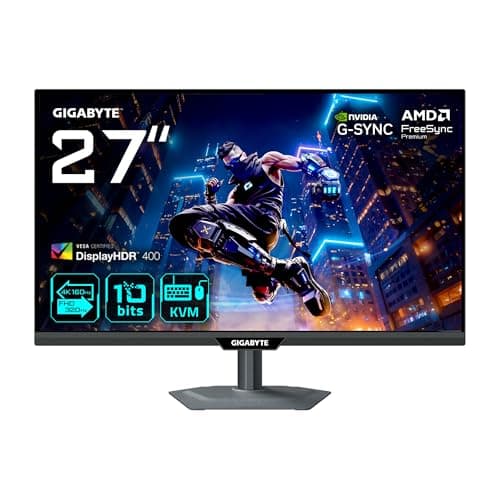 Image of Gigabyte M27UP 27” 4K UHD Gaming Monitor - Dual Mode (4K 160Hz or FHD 320Hz), 3840 x 2160, 1ms, 350 cd/m², FreeSync Premium, DisplayHDR400, HDMI 2.1, Displayport 1.4