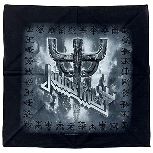 Image of Judas Priest Logo & Fork Bandana Black